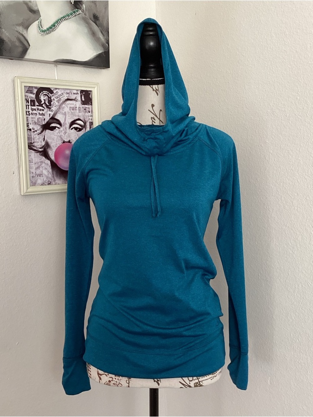 Vibrant Teal CHAMPION Lightweight Pullover Hooded Top